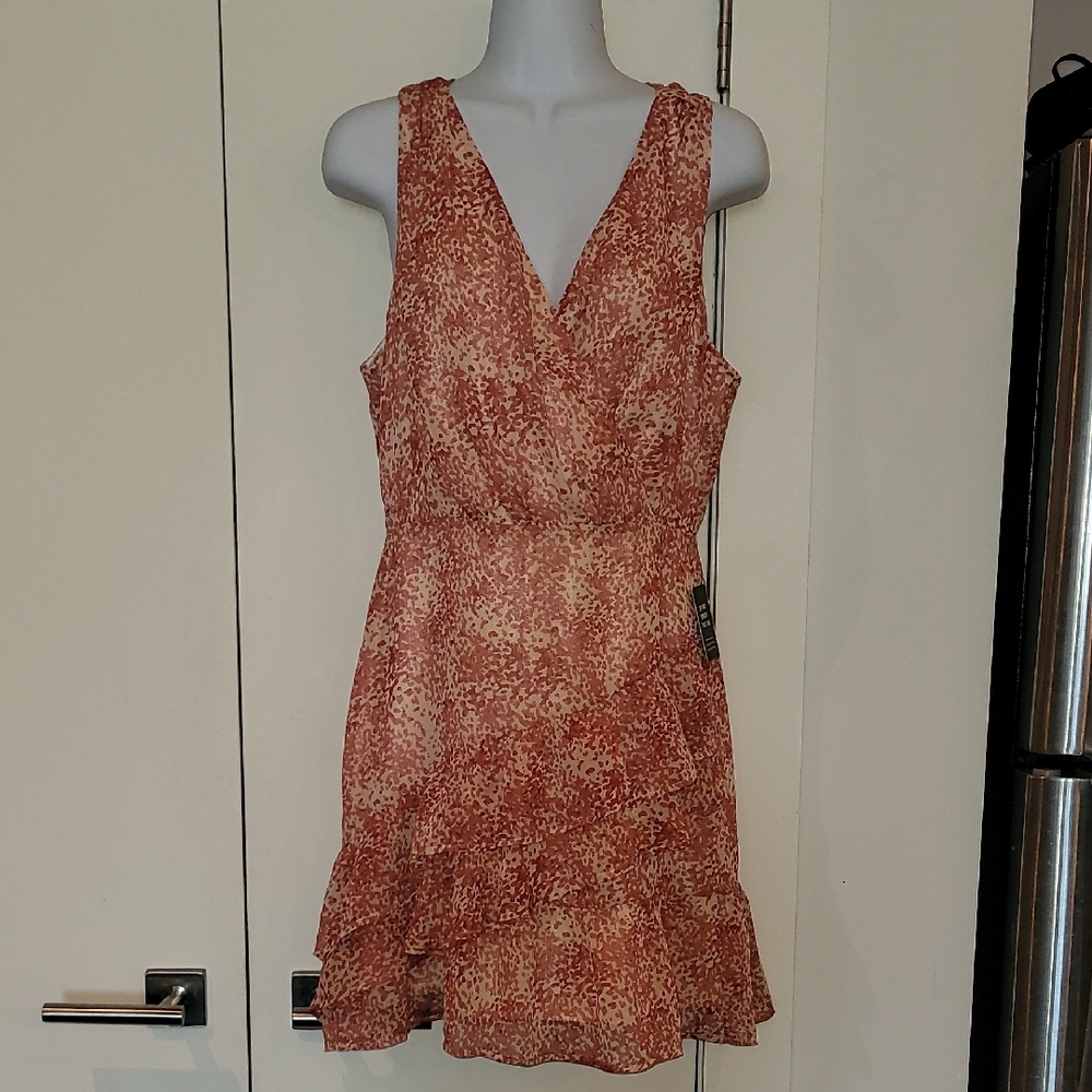 Express Red Floral Mini Dress